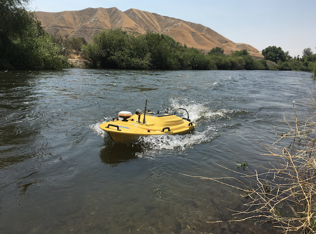 Autonomous Surface Vehicle (ASV) used for River Mapping