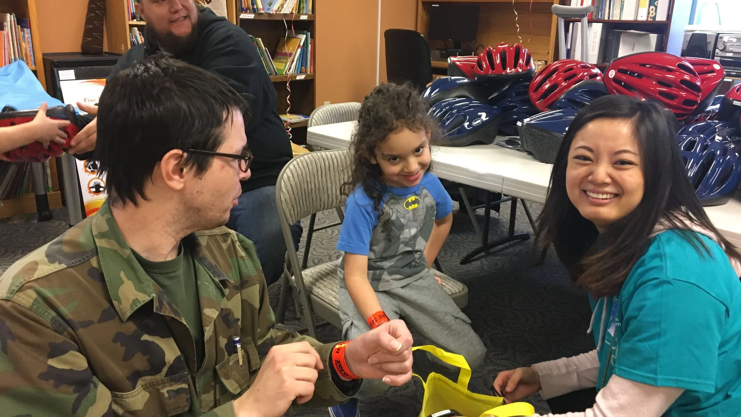 HIANN and the Nevada Department of Transportation partner to provide elmentary school children with free bicycle helmets and other saftey items. HIANN fits about 1,500 children and adults with free bike helmets every year.