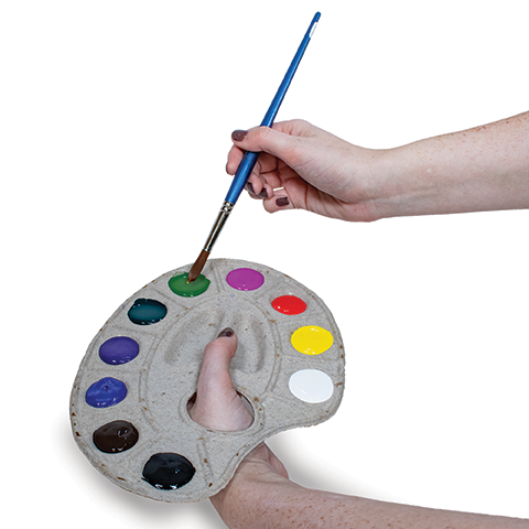 Easy cleanup with Paint Plates