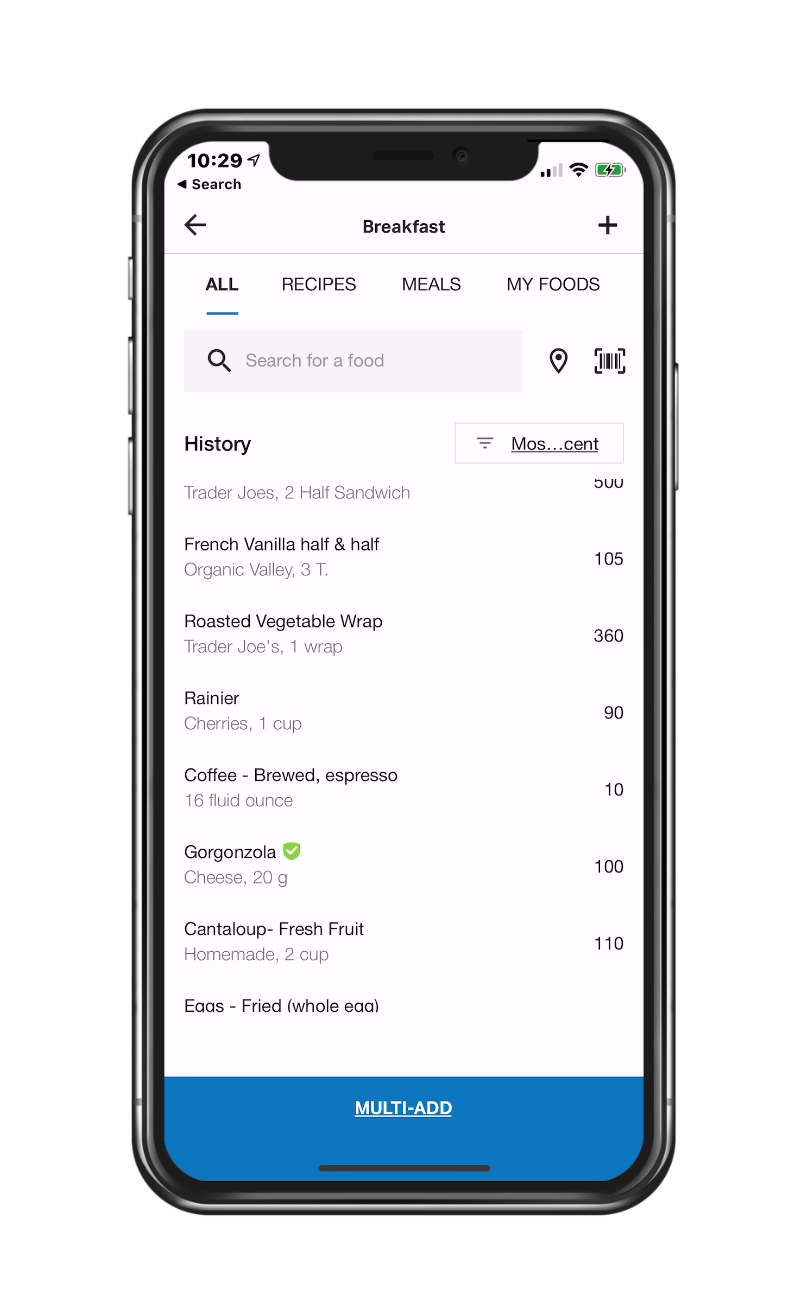 Log your meals