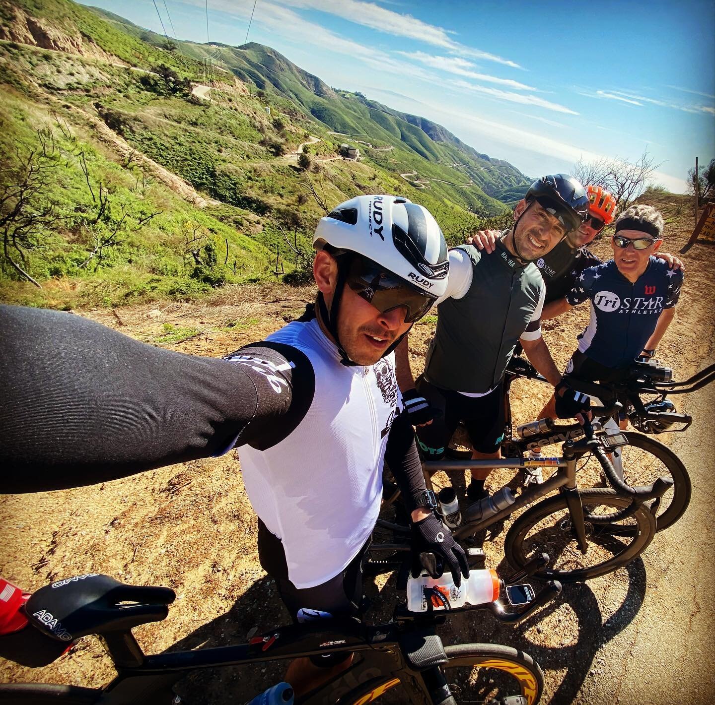 TriStar Athletes southwest - three amigos preparing for Ironman St. George! Their long ride included 10,000 feet of elevation gain through the Malibu canyons. Great work out there fellas! Lots of Ironman Power was built on the legs this weekend. @iro