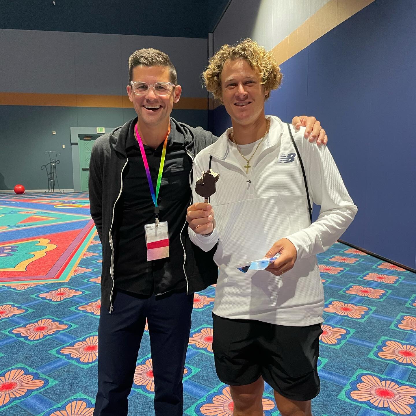 JC Aragone putting on a clinic at the Friends For life conference. 👊🏻🎾 A great learning  experience for all the parents and children coming to the conference this week. #fflorlando21  @cwdiabetes @jcaragone 
@insulin_whisperer 
#tandemdiabetes  #f