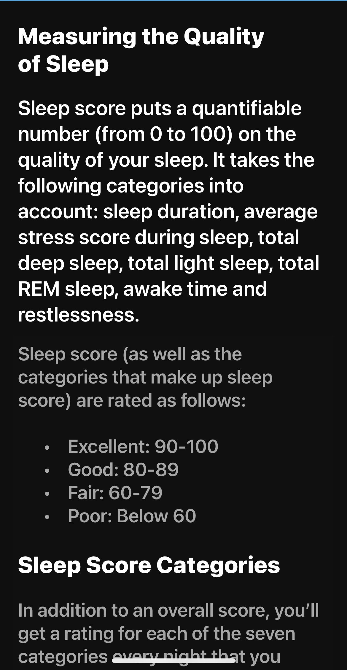 Sleep Score