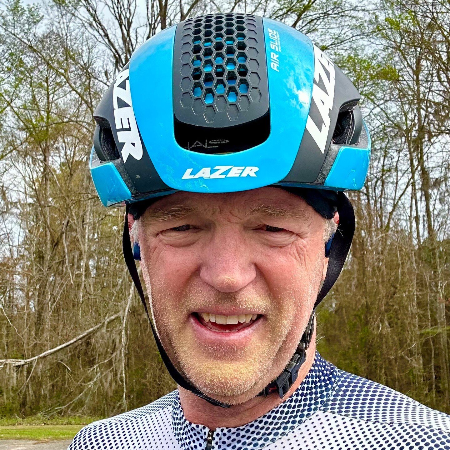 Spring training vibes are in full bloom! 🌼 George Ferris is already gearing up for the Oceanside 70.3 this weekend and Ironman Australia, diving headfirst into the season&mdash;literally! 🚴&zwj;♂️ With pollen as his war paint, he's showing us that 