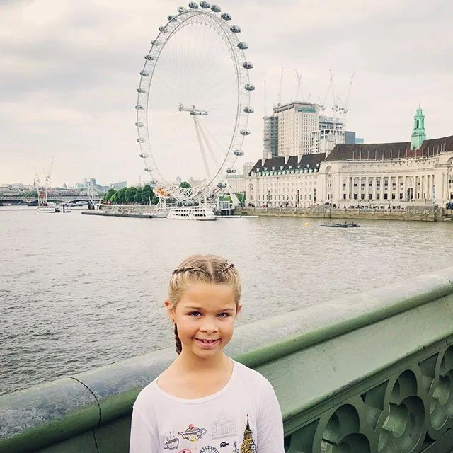 So excited to be here! We landed at 3:15 p.m., London time. After we checked into our hotel, we took a long walk to @theshardlondon. This is me on Westminster Bridge with the London Eye behind me! 🎡 
#london #kidblogger #londoneye #westmisterbridge 
