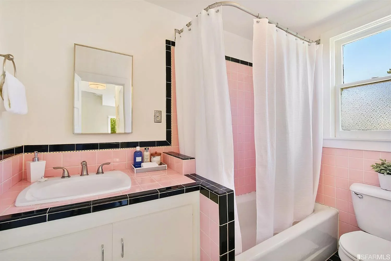 Bathroom, Although dated by today’s standards, this was definitely modernized when it was added in the 40s or 50s.