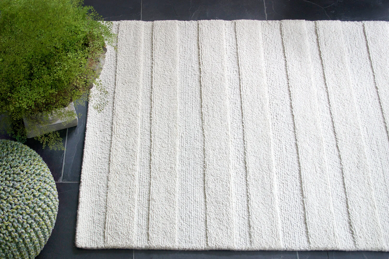 pure stripe 100% new zealand wool rug goodweave certified