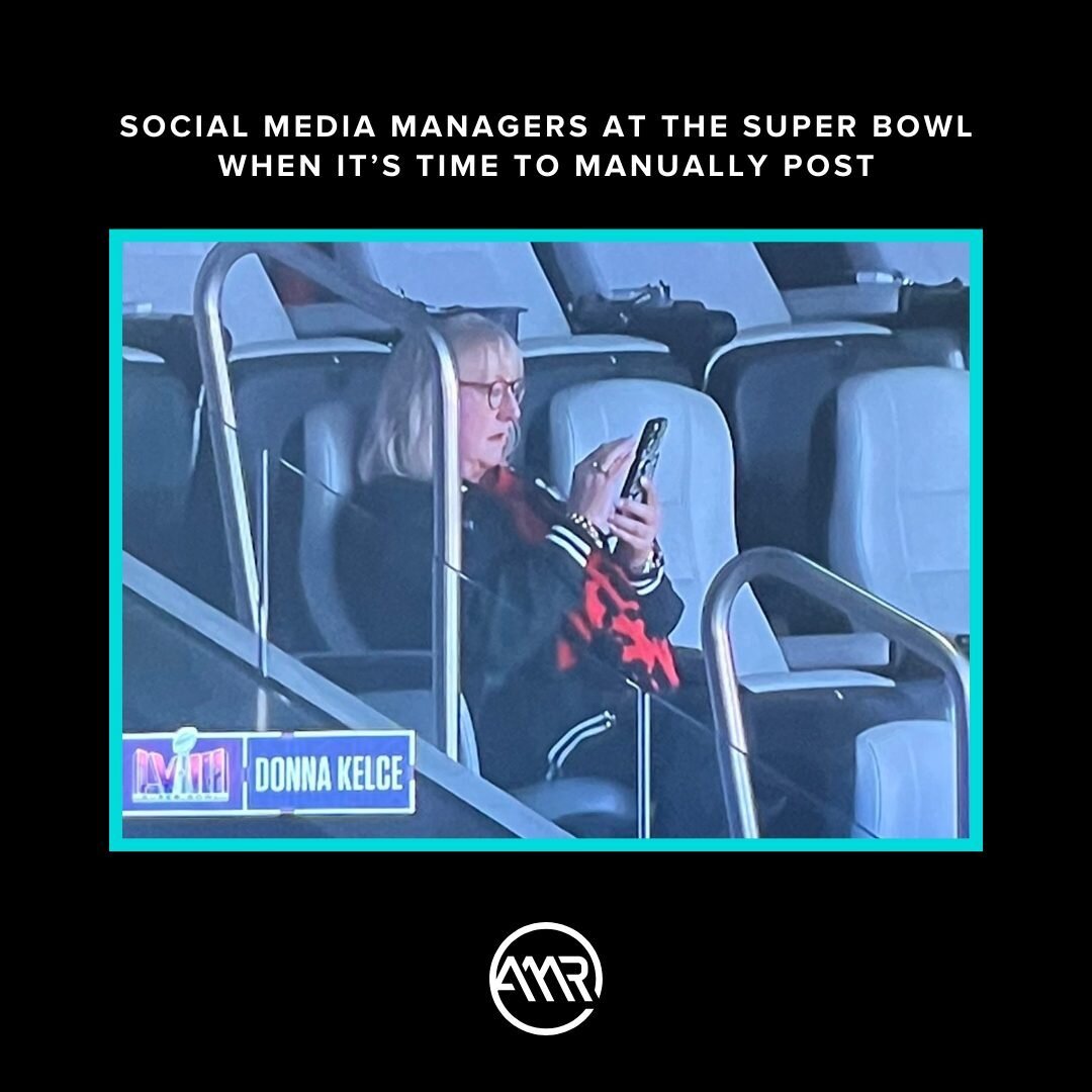 Just here for the memes. 🍿 And, they did NOT disappoint this year.

Quick poll: Were you watching for the...

Game: 🏈
Commercials: 📺
Halftime show: 🎤

Comment your emoji below!

#AMRDigital #SuperBowlMemes #TrendingMemes #ViralMemes