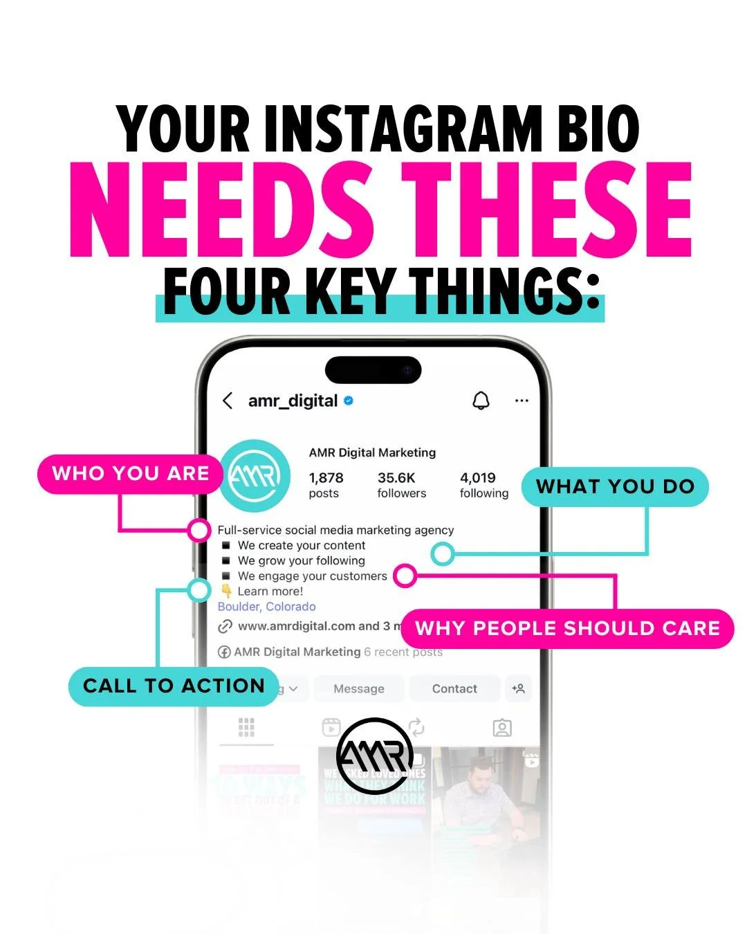 It takes 3 to 5 seconds for someone to decide to follow you, and your bio is the deal breaker. 🔑

Just like a good first impression, your Instagram bio should be a warm, powerful introduction that tells potential followers everything they need to kn
