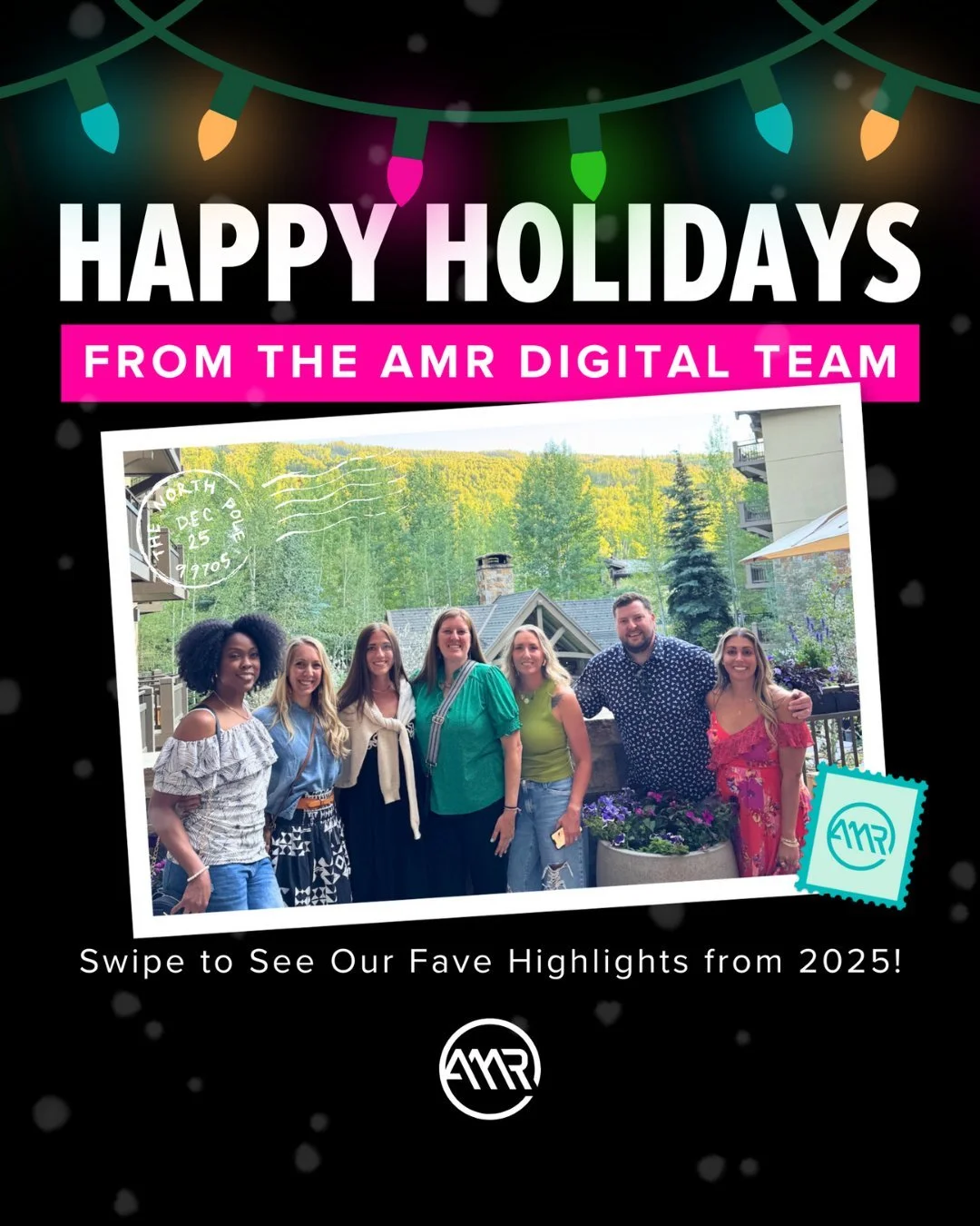 Your digital holiday card from your favorite social media team has arrived! 🎀❄️

It&rsquo;s been a busy year, so now&hellip; we rest. 😴

Merry Christmas and Happy Holidays!

#AMRDigital #happyholidays #holidaycard