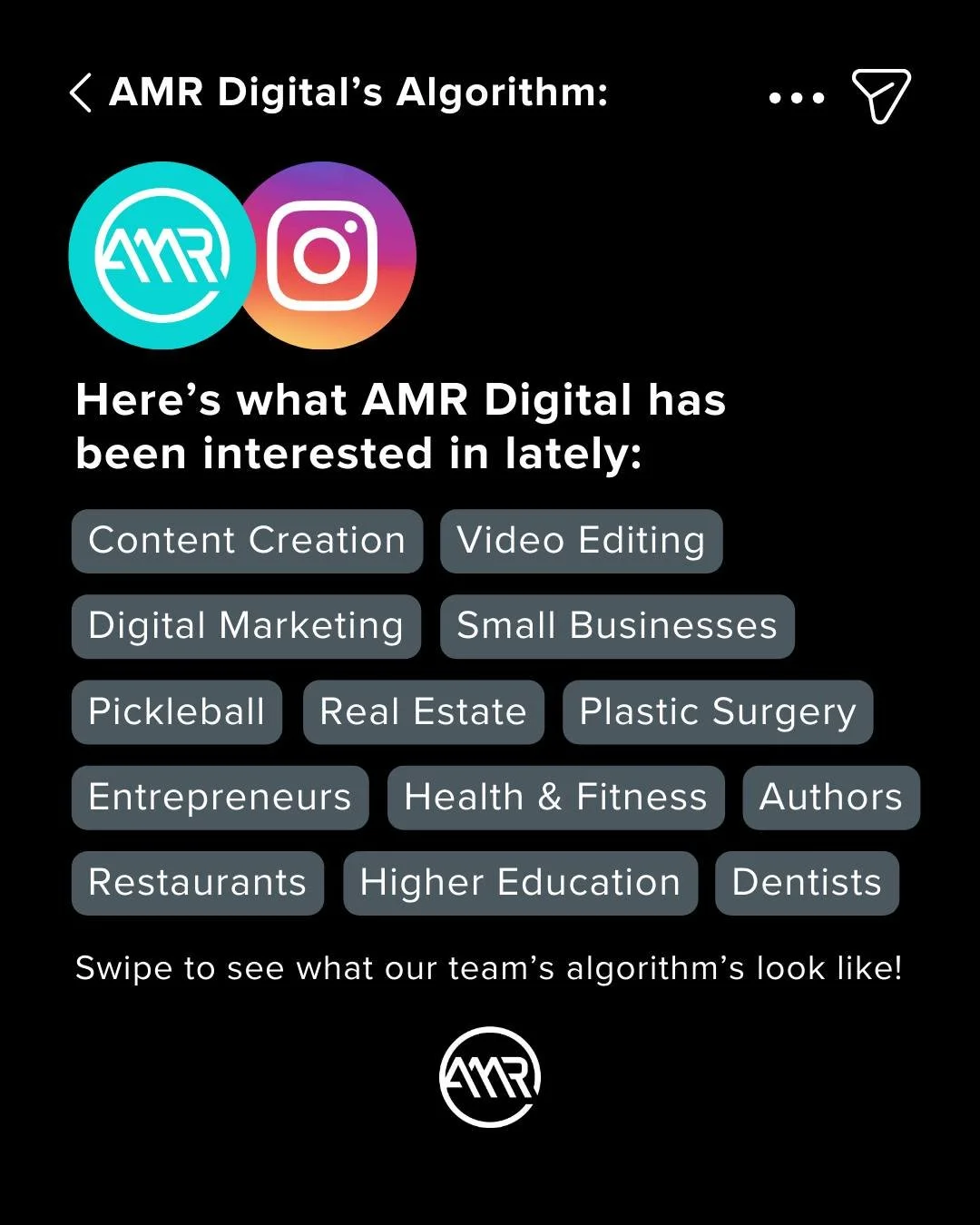 Did you know Instagram just released a new feature that lets you see and edit what your algorithm wants to show?!

Our team got together and shared our Instagram algorithm categories. If you know us, you&rsquo;ll know these are pretty spot on. Some a