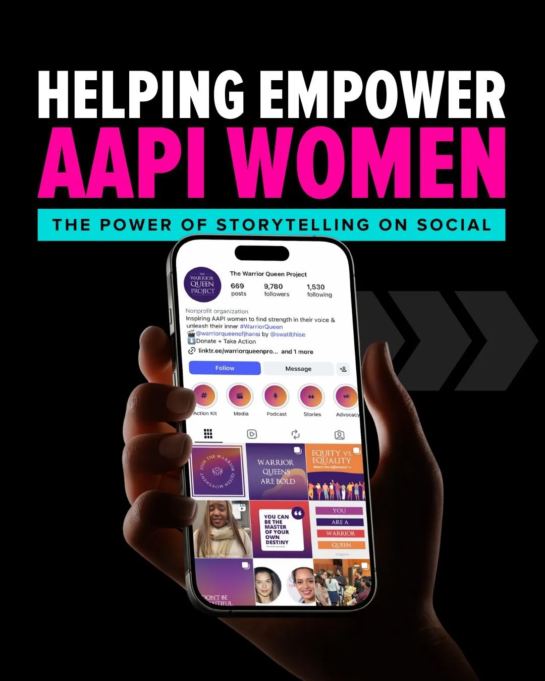 In honor of AAPI month, we&rsquo;re reflecting on one of the most powerful stories we&rsquo;ve had the honor to help tell. ✨

@warriorqueenproject is a living tribute to the fearless legacy of Rani Lakshmibai and thousands of AAPI women and their inn