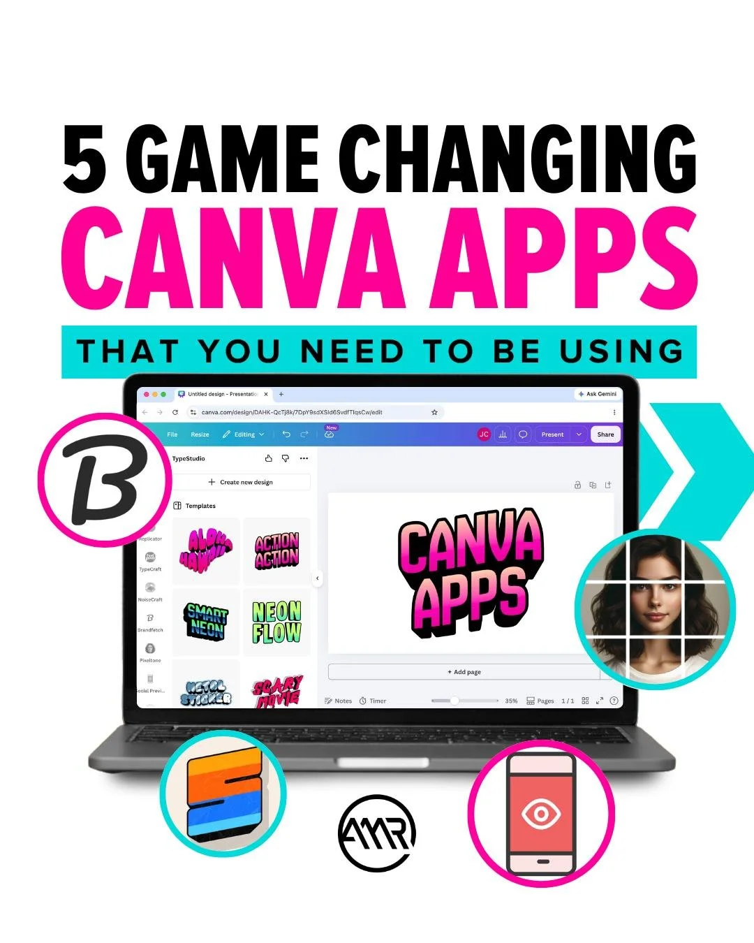 These are the exact Canva apps that our Design Manager uses on a daily basis to take our designs to the next level, and increase efficiency. He can't recommend them enough! 

Follow @amr_digital on TikTok for more Canva hacks, tips, and tricks! 

#AM