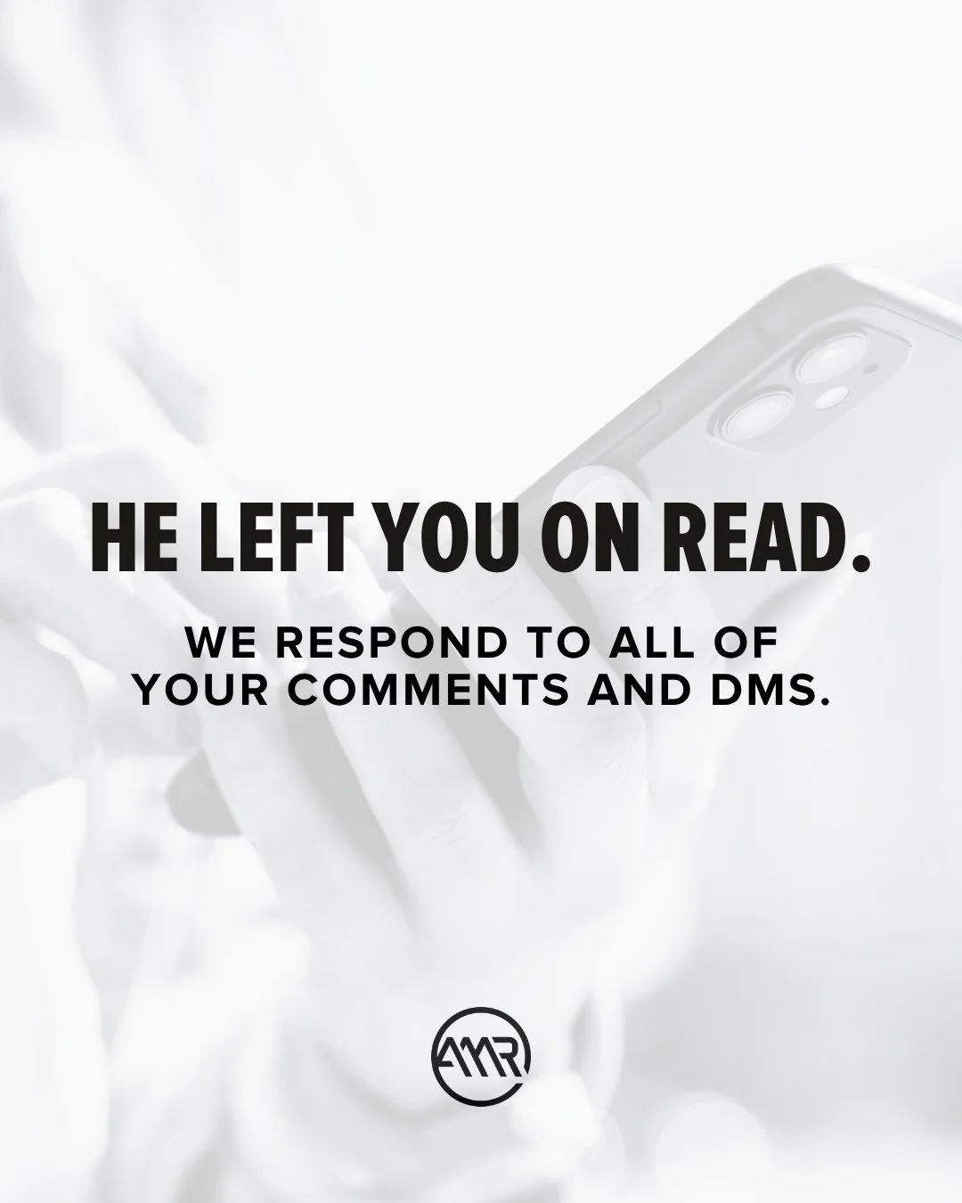 Your ex might ghost you. We never would. 😘

#AMRDigital #socialmediamarketing #digitalmarketingagency
