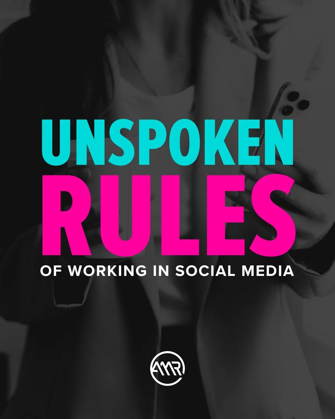 There's no "SMM handbook" per se, but if you peek behind the curtain, these would definitely be signs. 

Swipe for some of the unspoken rules we live by at AMR! This is the team behind your brand when you work with us. And we wouldn't have 