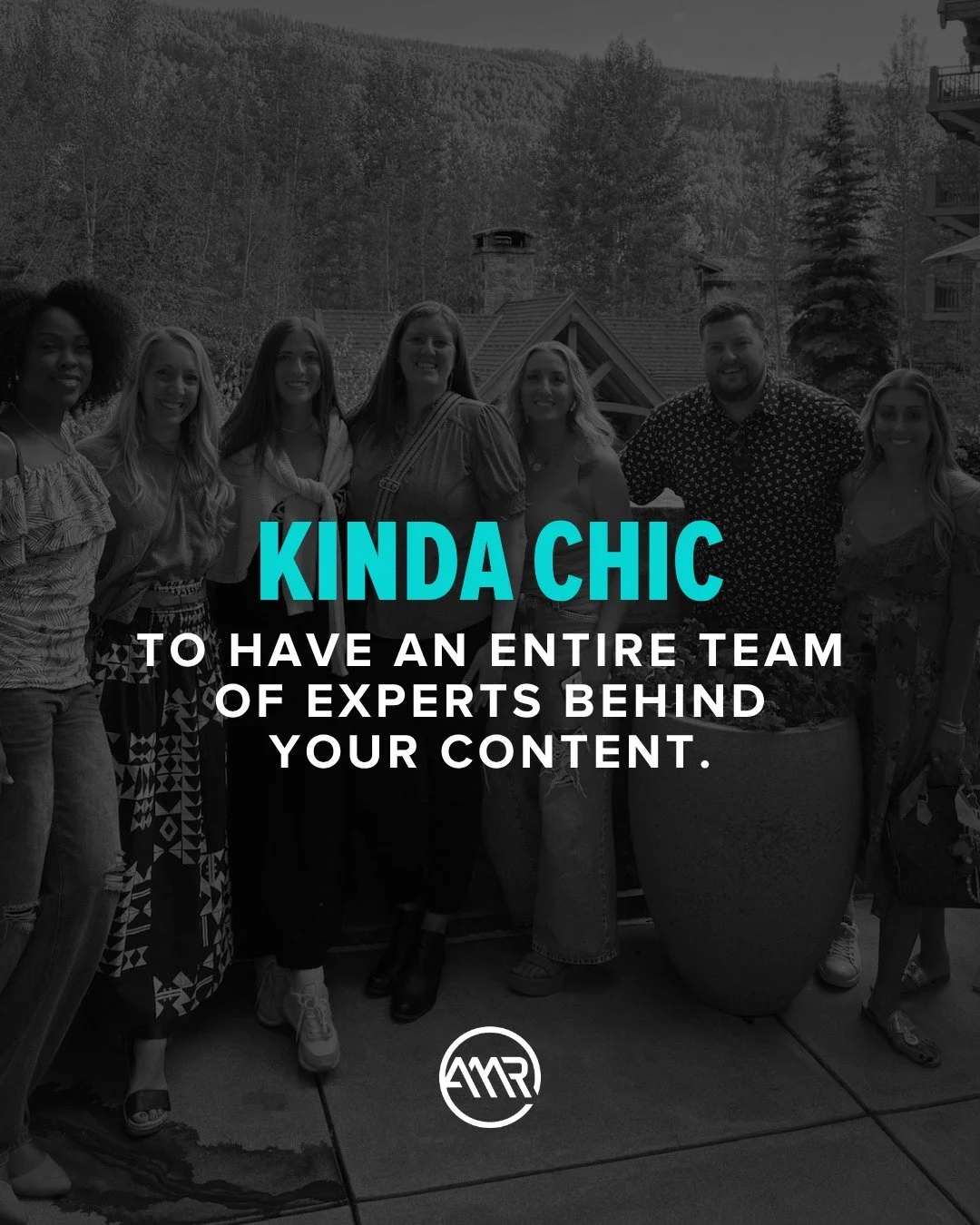 You know what else is kinda chic? Choosing us as your social media team. 😎 Just a thought. 

#AMRDigital #kindachic #socialmediamarketing #smallbusinessmarketing