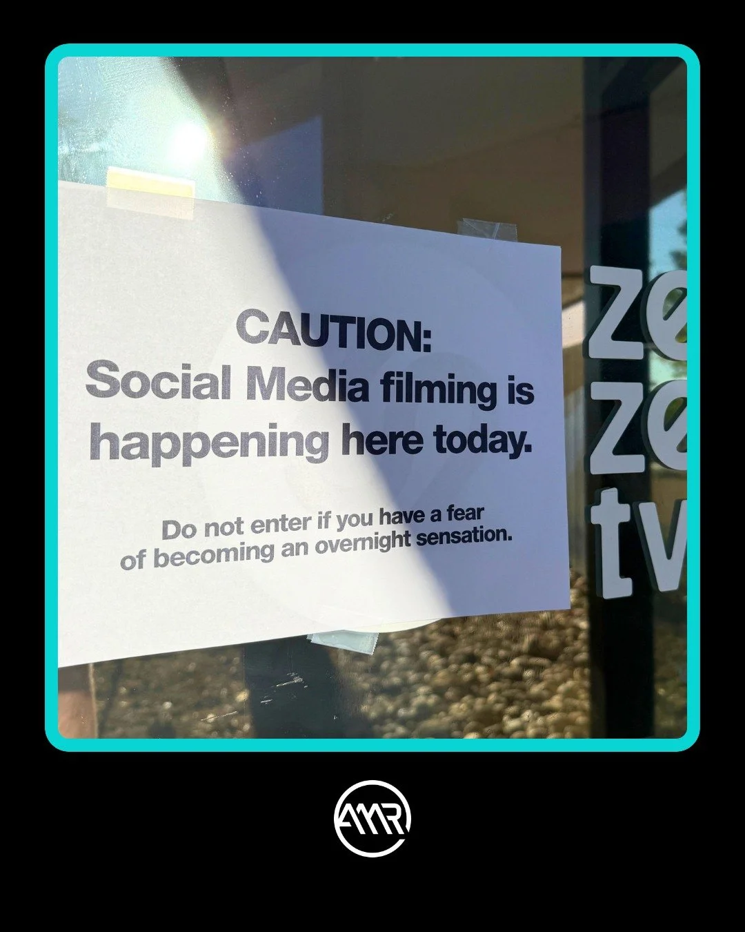 Spotted at a recent video shoot with our clients. 👀

Consider this your warning: working with AMR may result in becoming an overnight sensation.

Ready for your close-up? Head to amrdigital.com to learn about our on-site shoot package. 

#AMRDigital