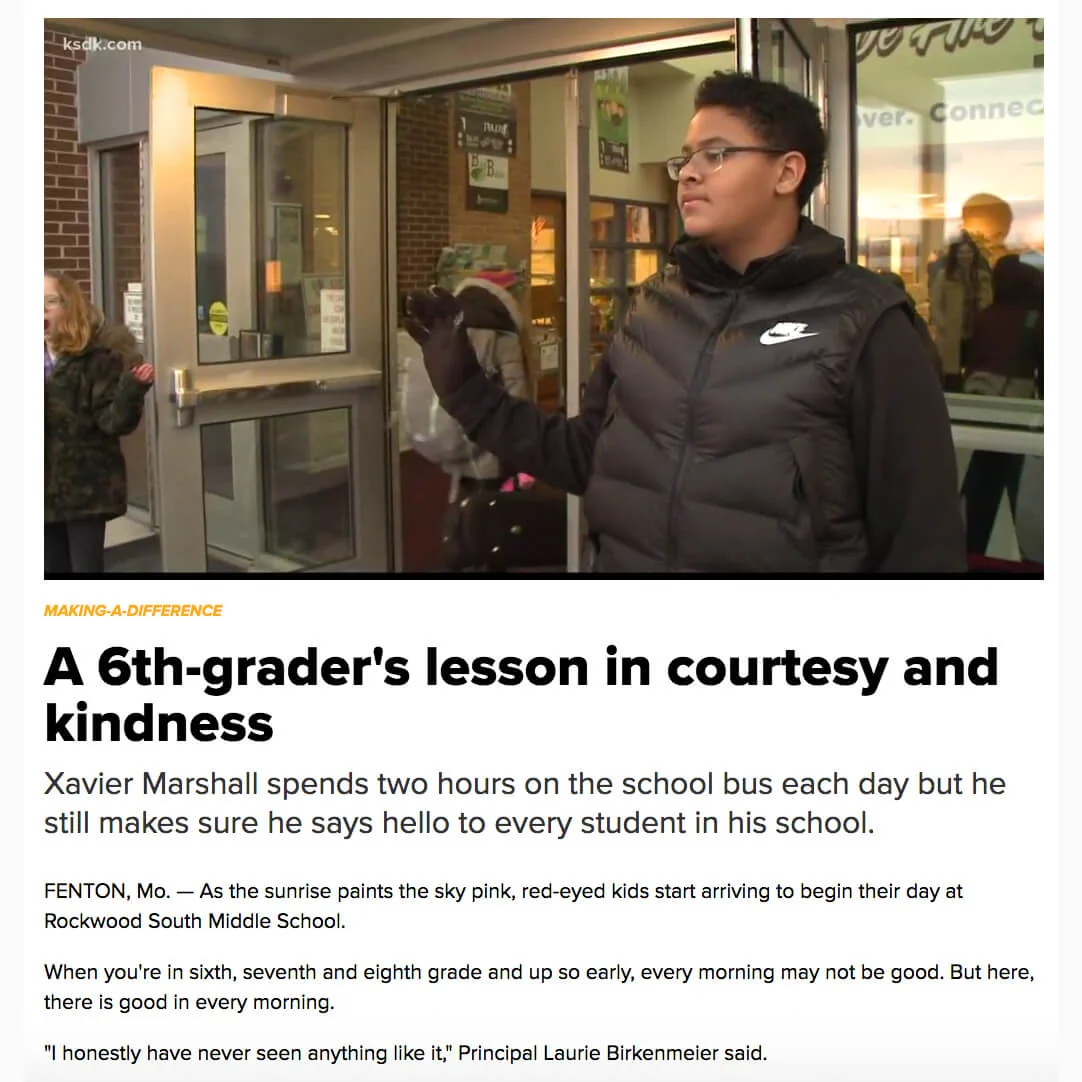 Sixth Grade Welcomes Classmates Every Morning