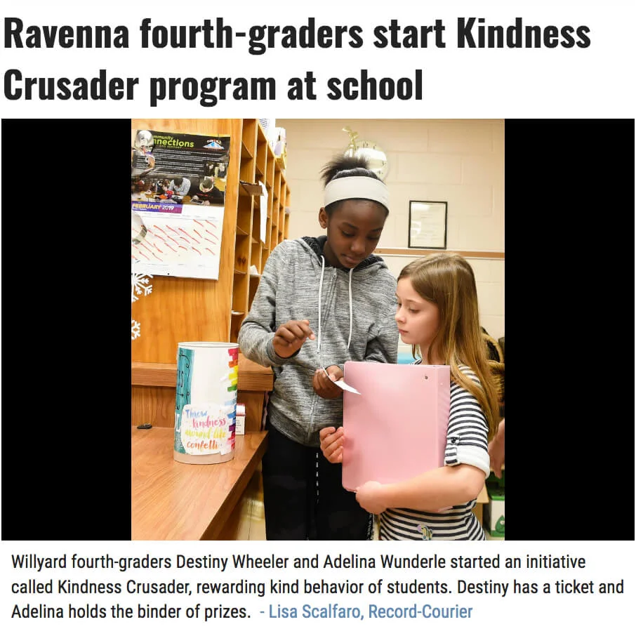 Kindness Crusader program prizes
