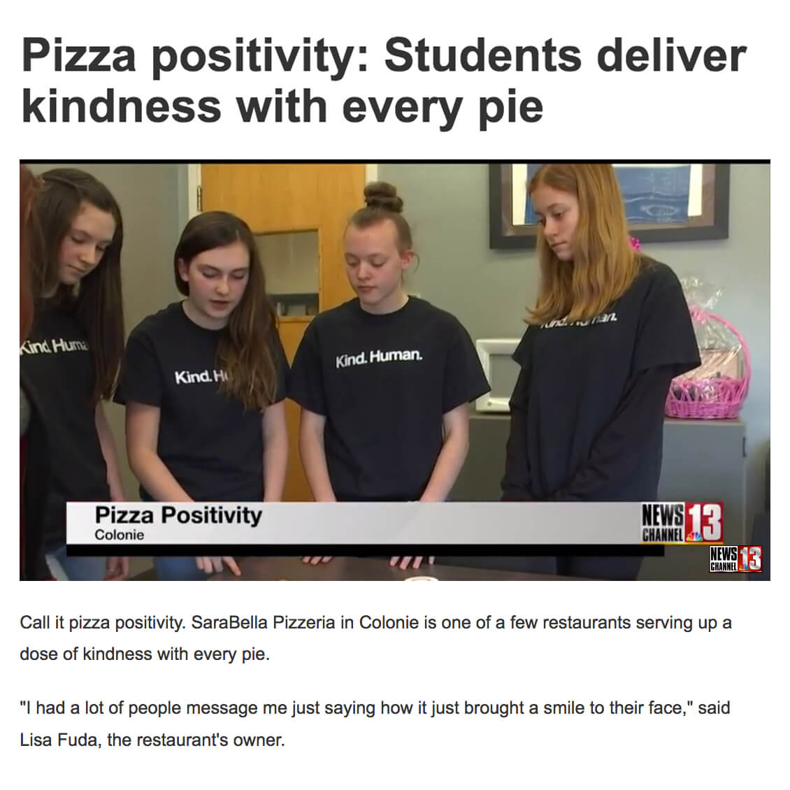 Pizza Kindness