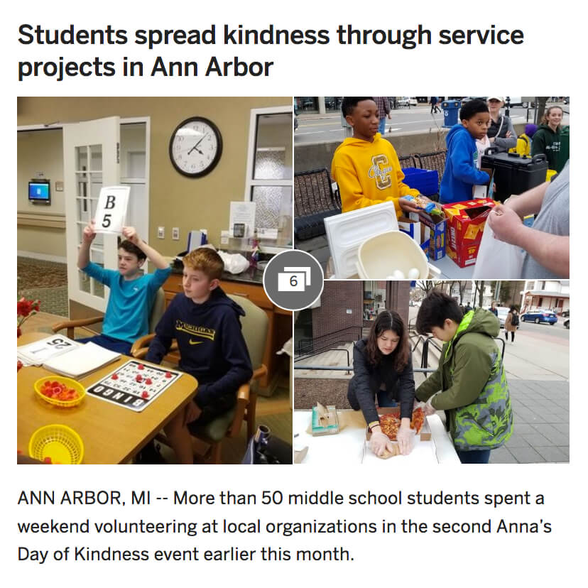 Anna's Day of Kindness