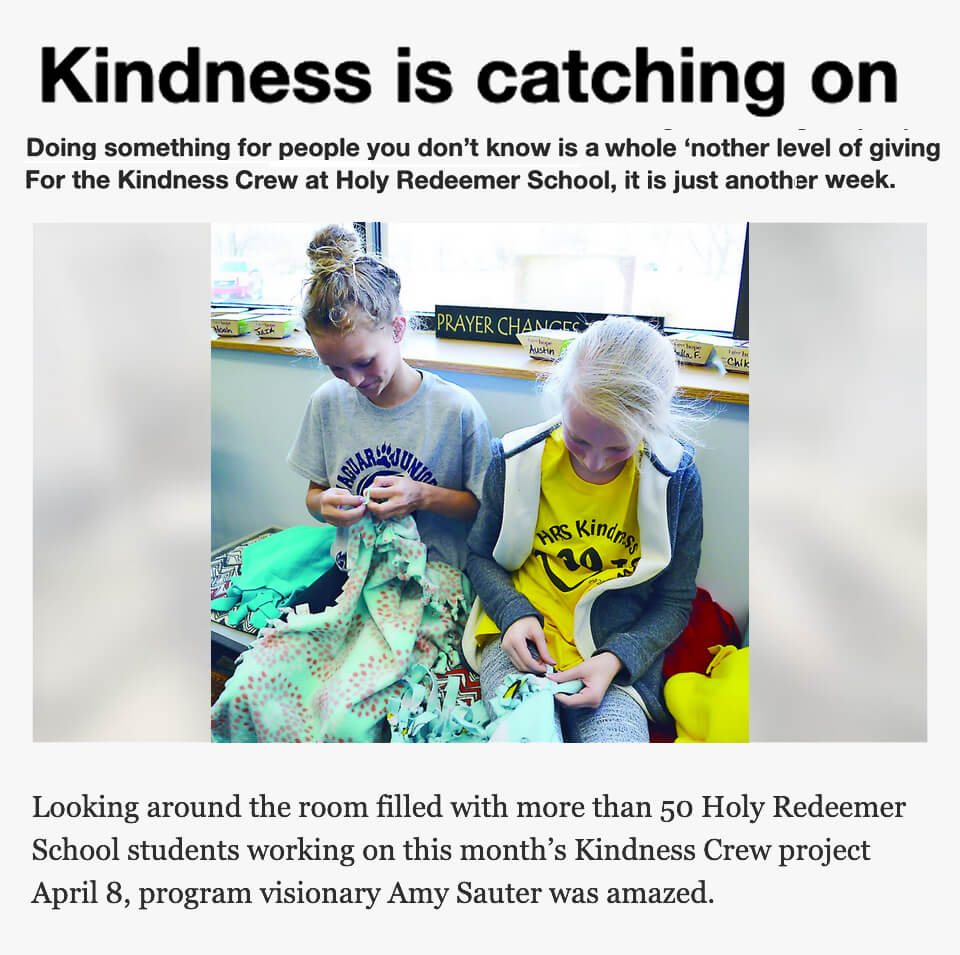 Kindness Crew at Holy Redeemer