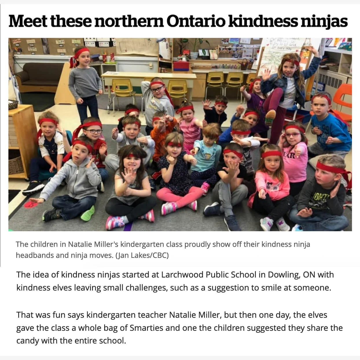 Ontario Kindness Ninjas
