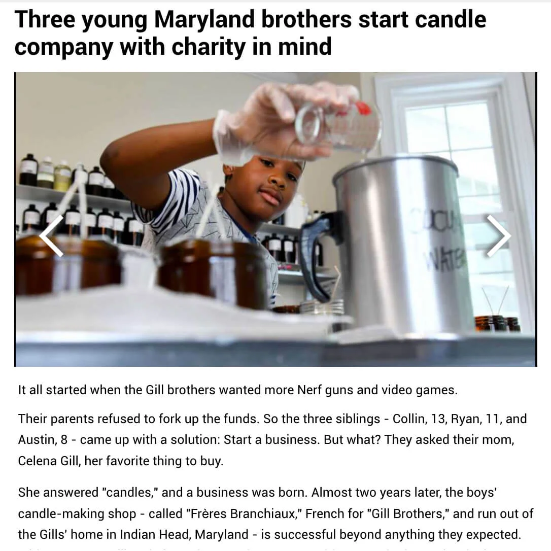 Boys Candle Company for Charity
