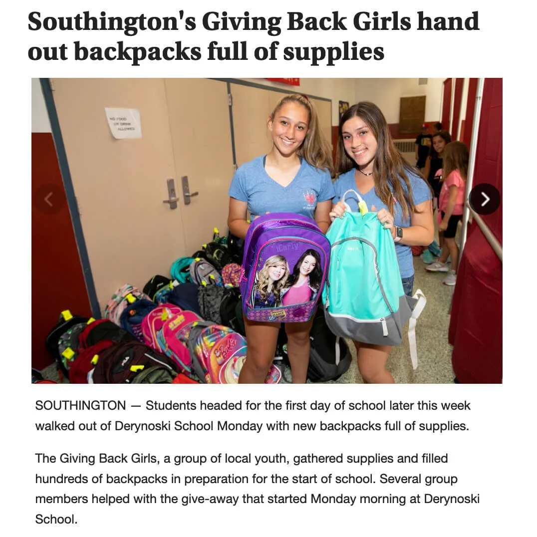 Giving Back Girls