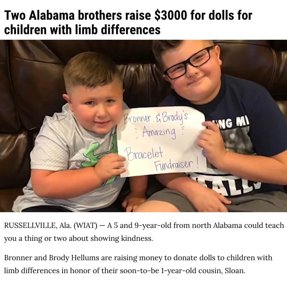 Dolls for Children with Limb Differences