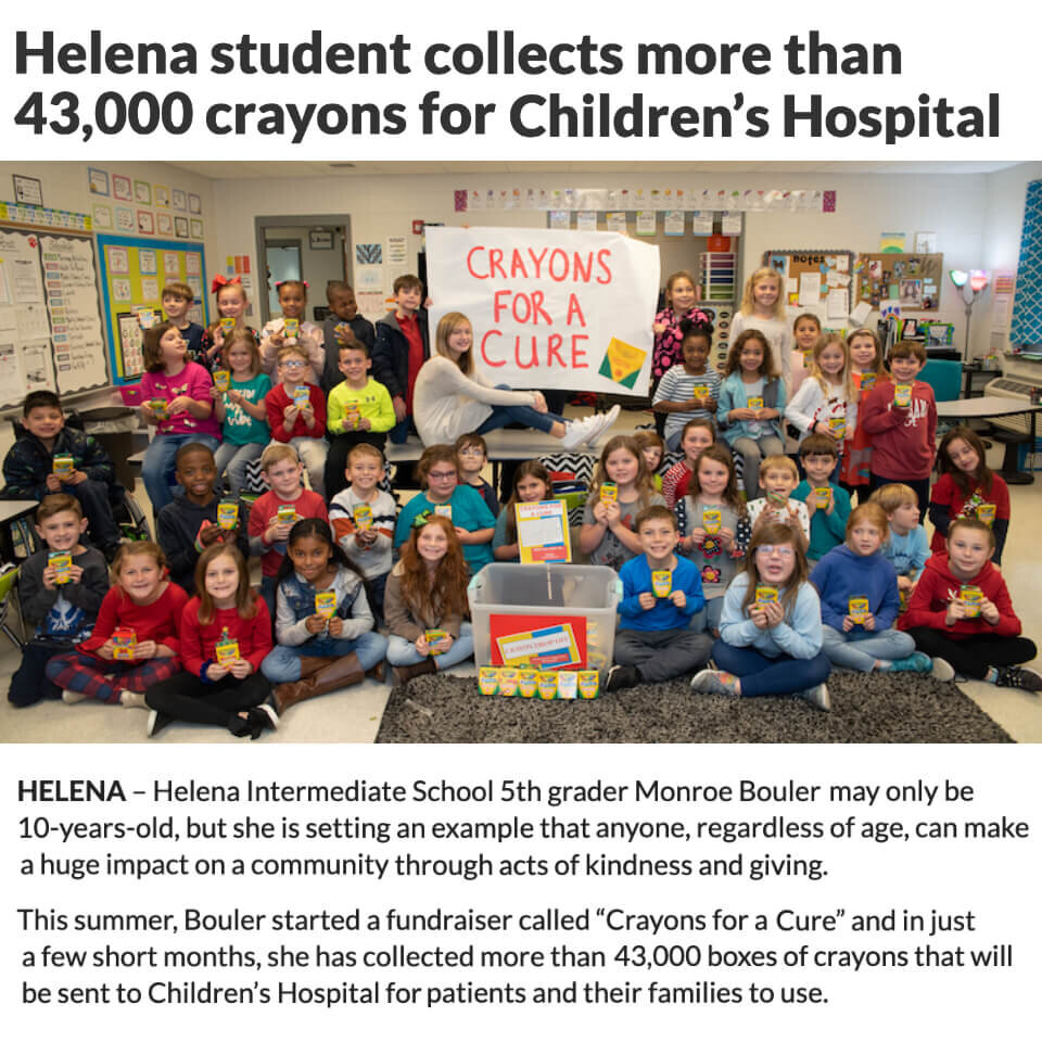 Crayons for a Cure