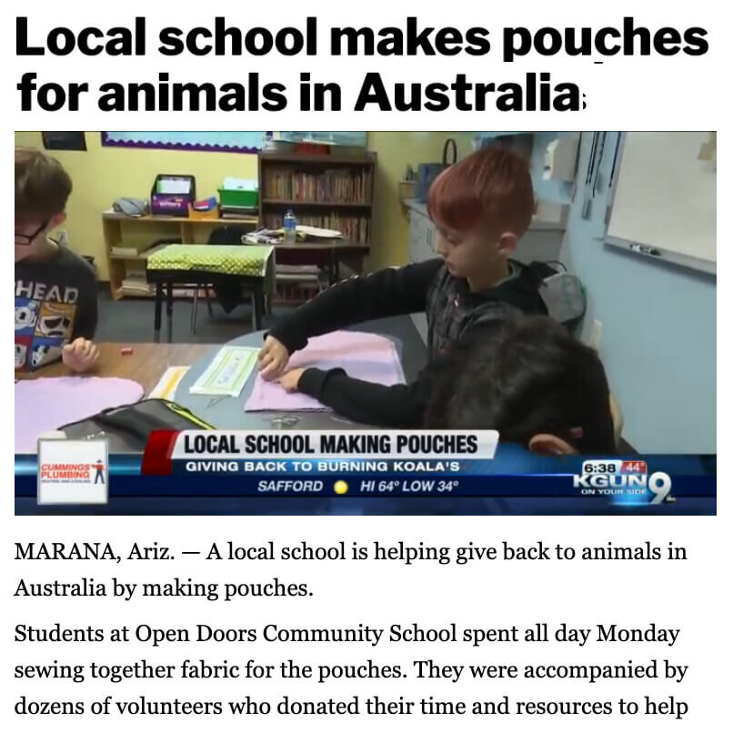 Pouches for Australian Animals