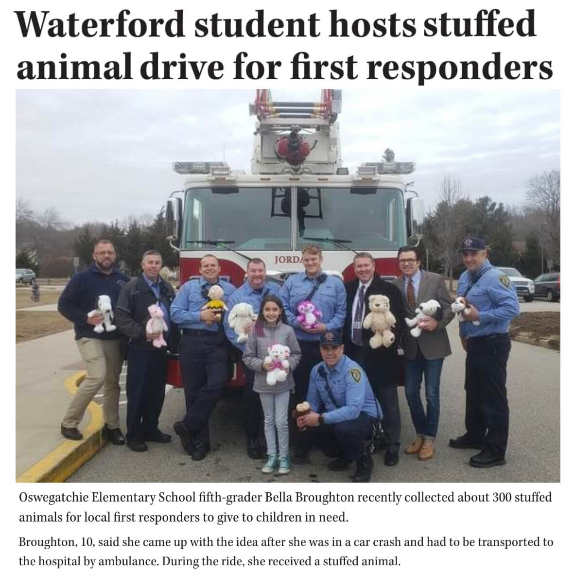 Stuffed Animals for First Responders