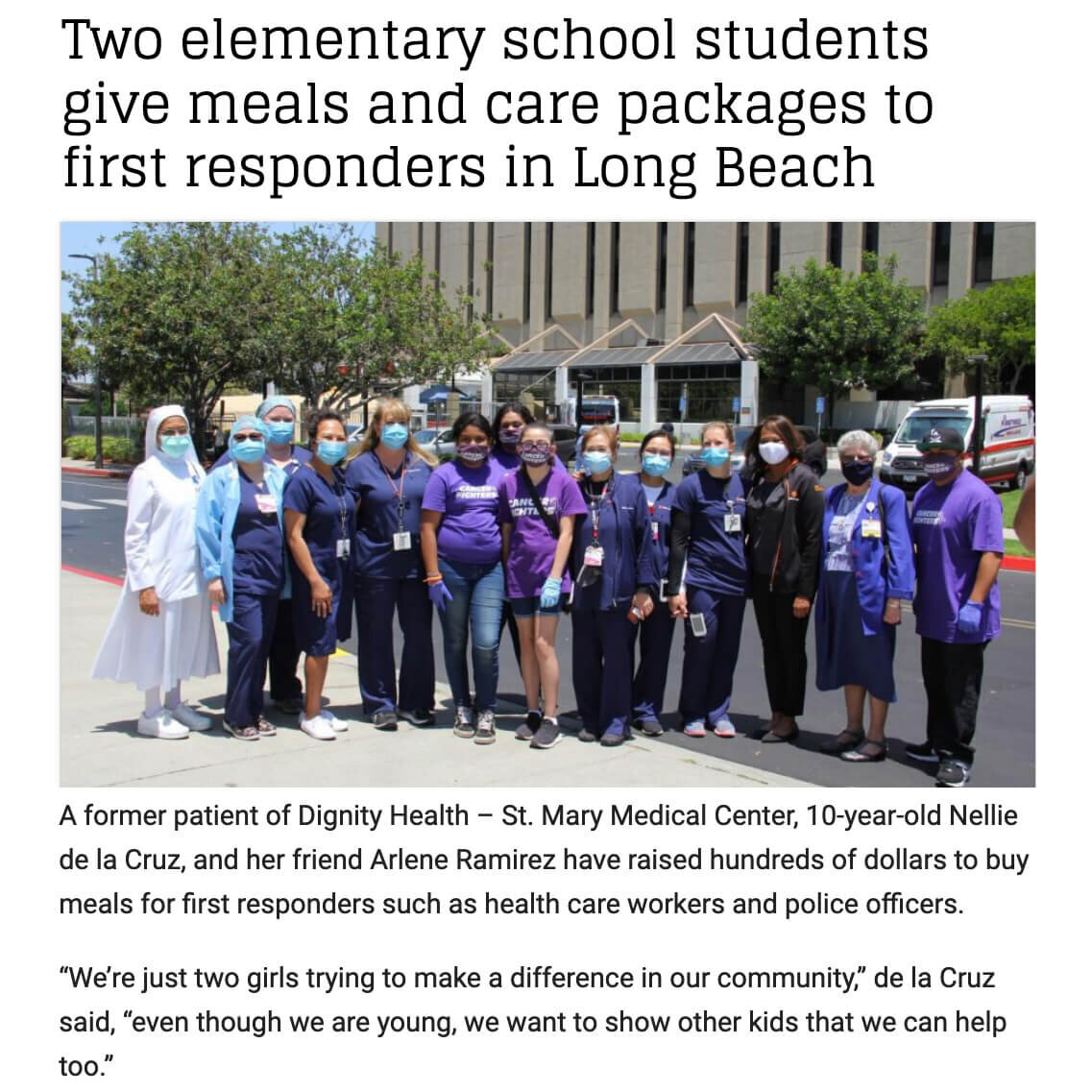 Care Packages for Long Beach First Responders
