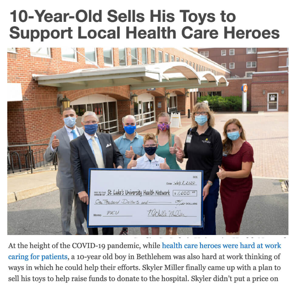 Sells Toys to Help Healthcare Workers