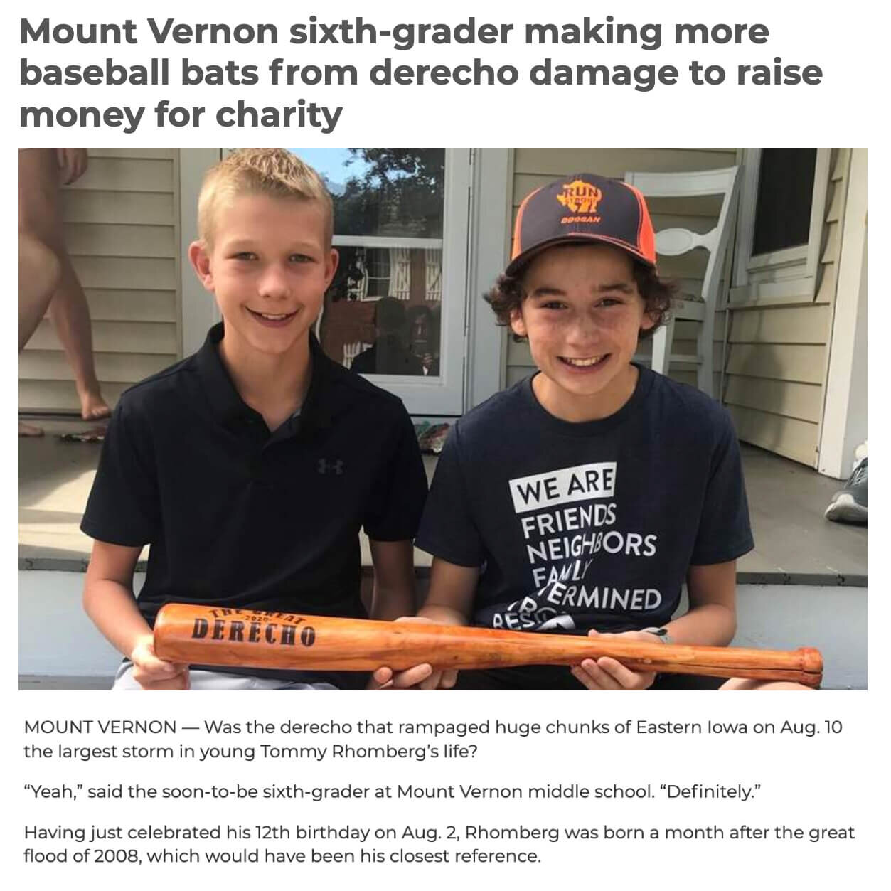 The Great Derecho Bats