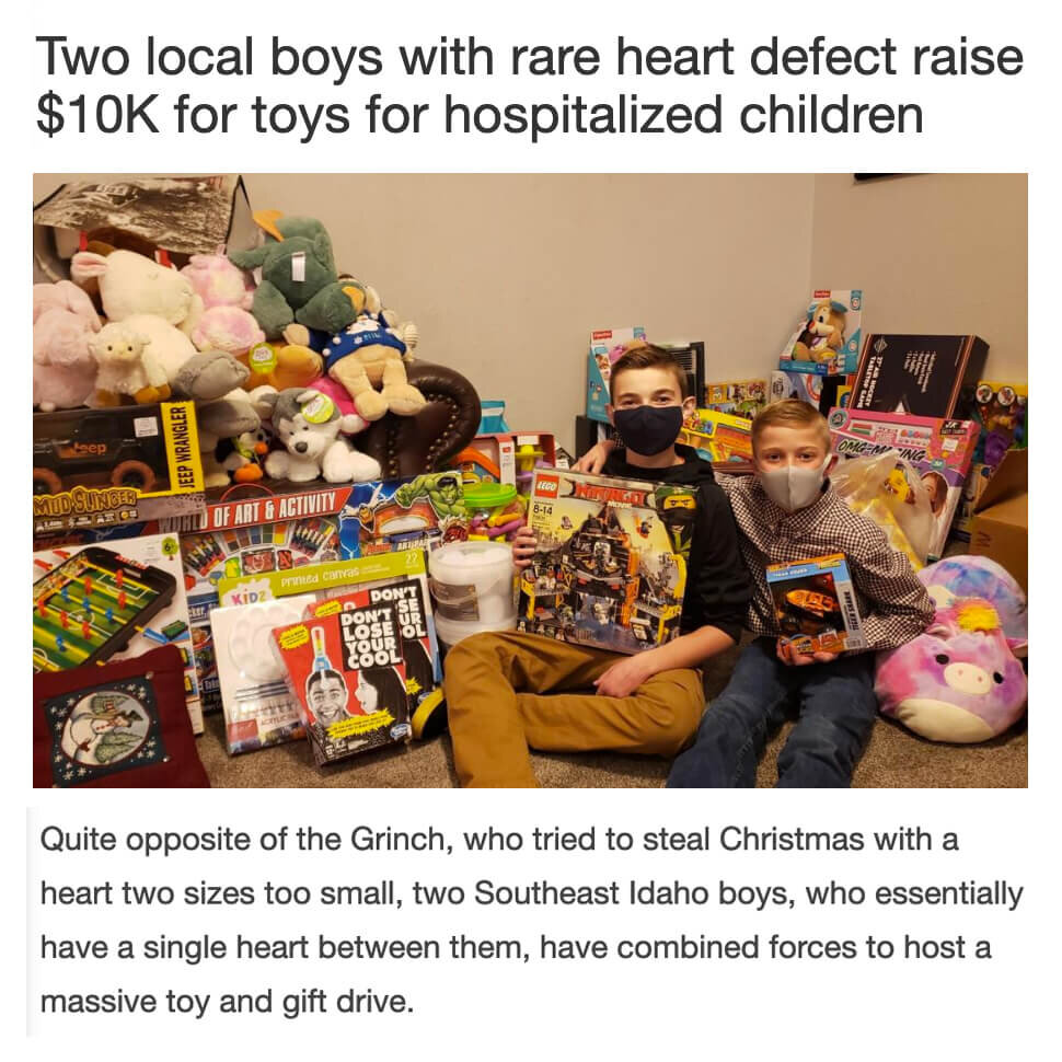 Heart Patients Buy Gifts for Hospitalized Children