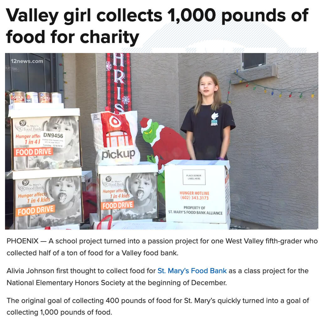 1,000 Pounds of food