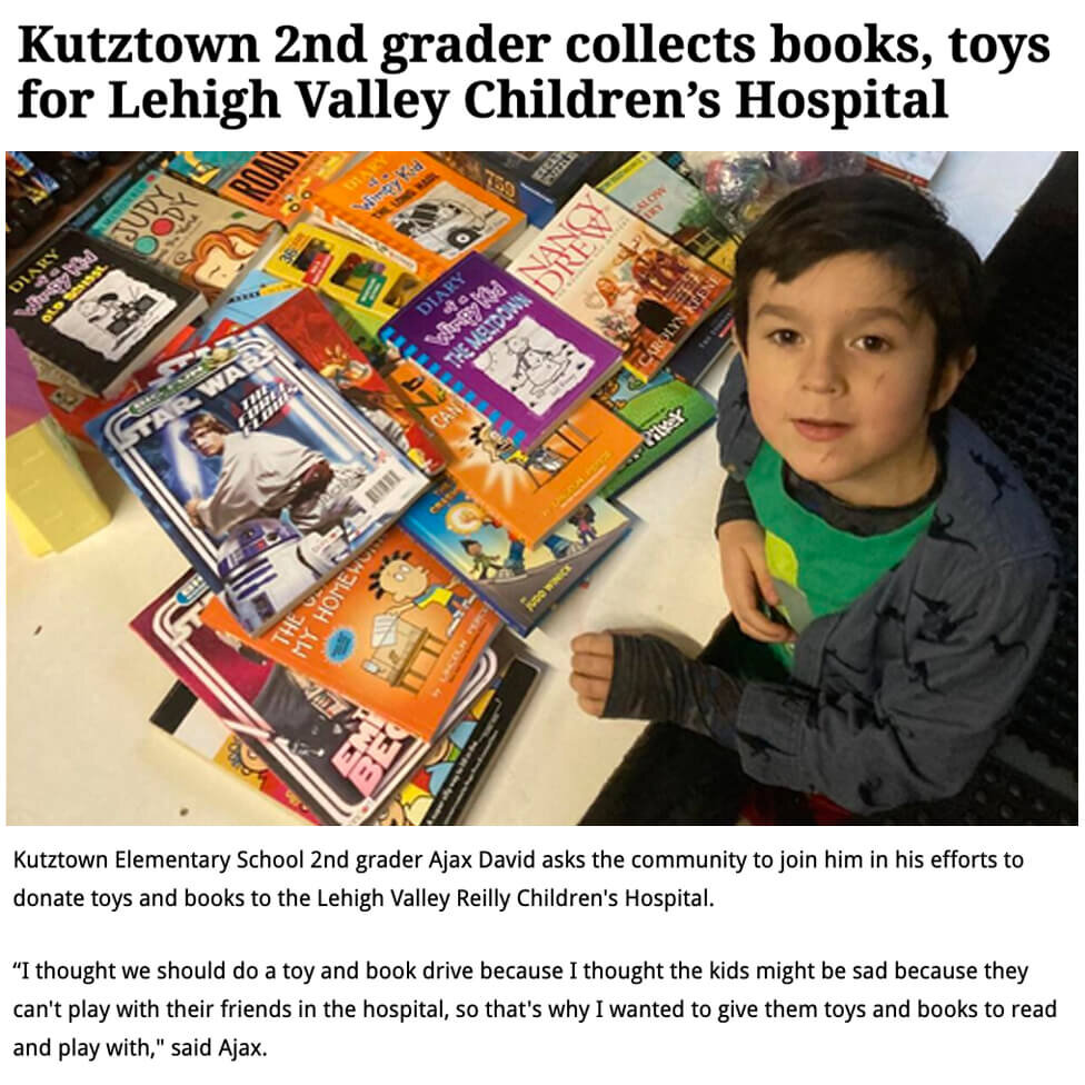 Book Drive for Lehigh Valley Hospital