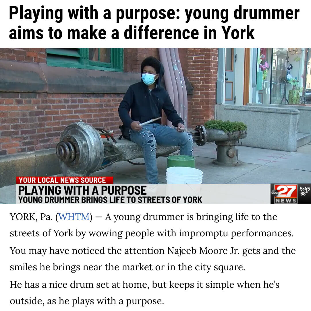 Playing Drums with a Purpose
