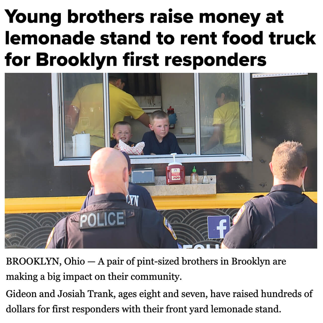 Food Truck for First Responders