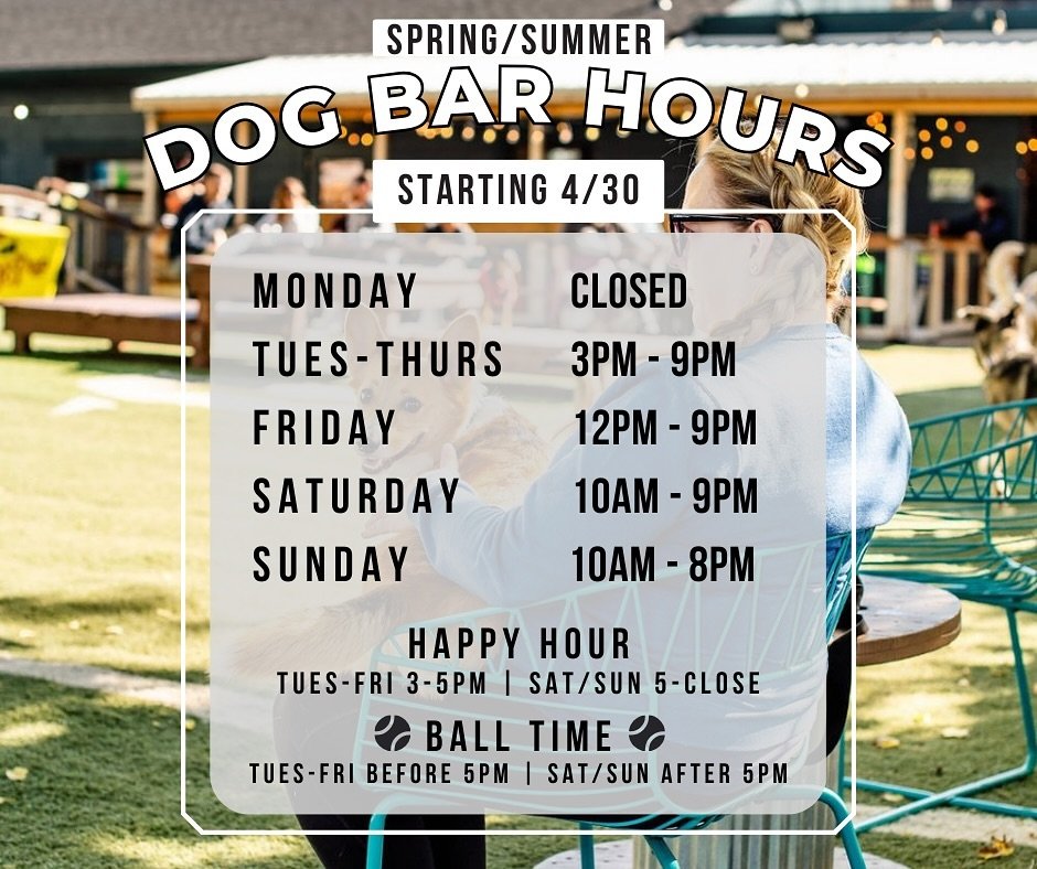 ☀️Spring/Summer hours start today!☀️