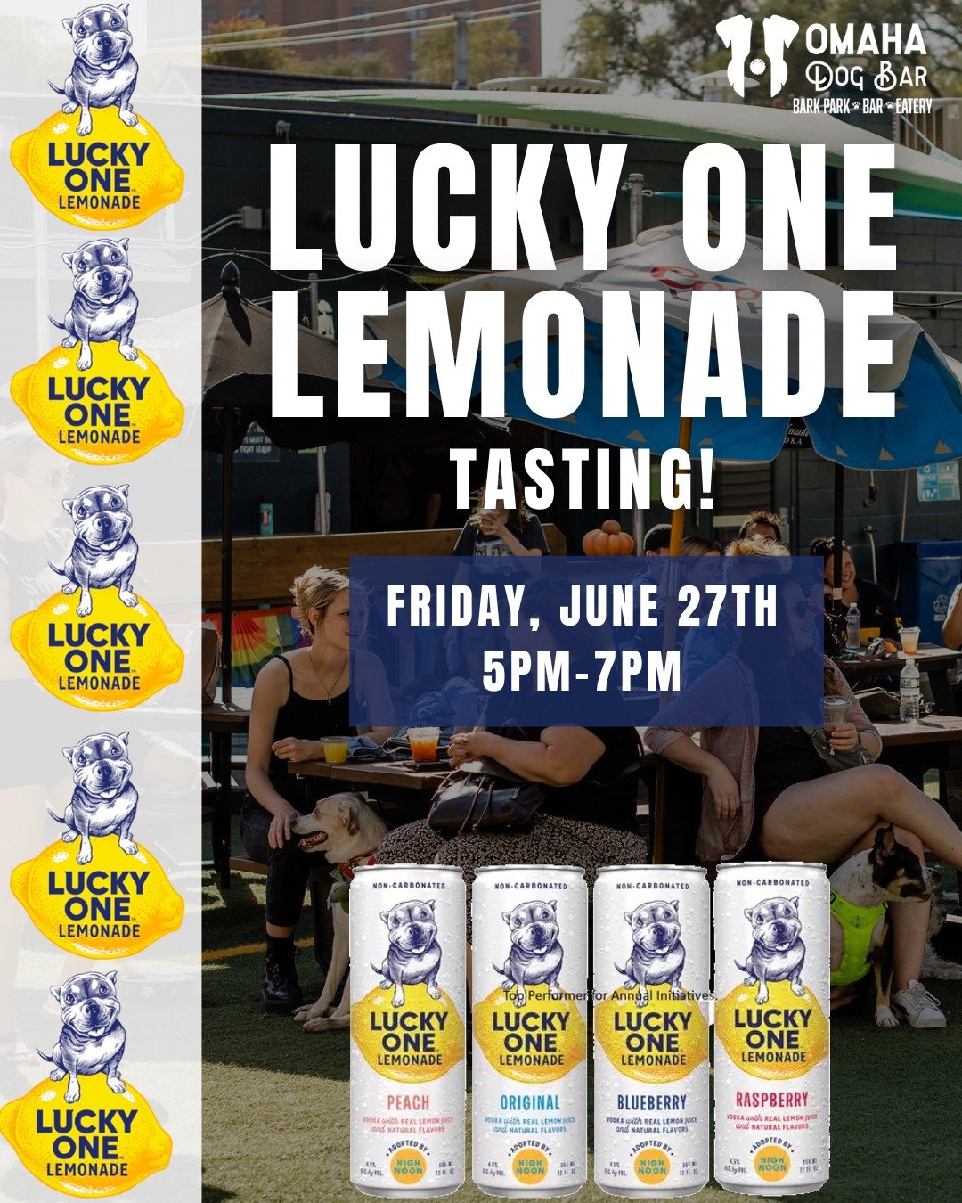 🍋 Lucky One Lemonade Free Tasting! 🍋

Come sip for a cause! Join us for a free tasting of Lucky One Vodka Lemonade&mdash;a refreshing, non-carbonated drink made with real vodka, real fruit juice, and only 100 calories. Even better? Every sip suppor