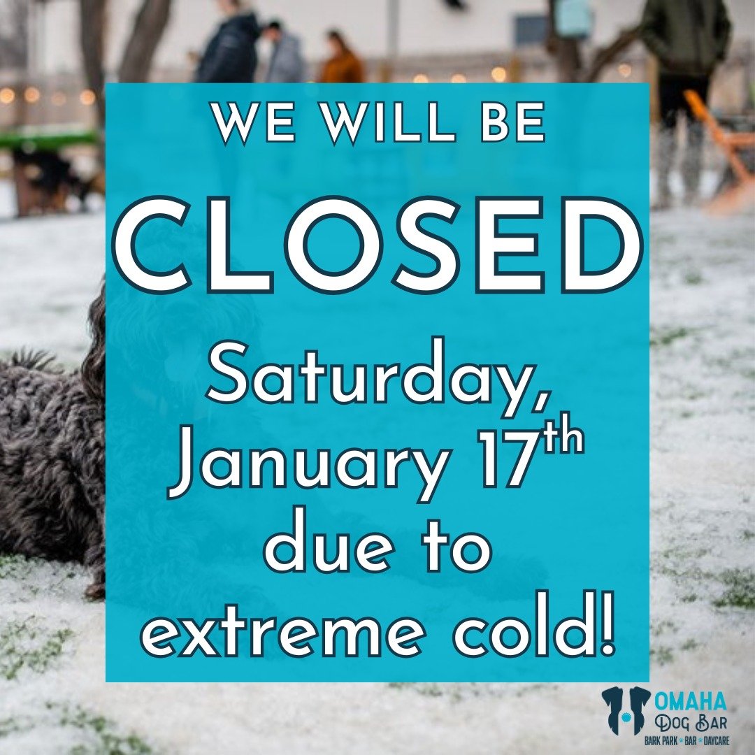 Brrr&hellip;it&rsquo;s too cold for paws! 🥶🐾
Due to extreme cold, we&rsquo;ll be closed Saturday, January 17th.

We&rsquo;ll see you and your pups back when it&rsquo;s safer (and warmer) on Sunday! 💙
