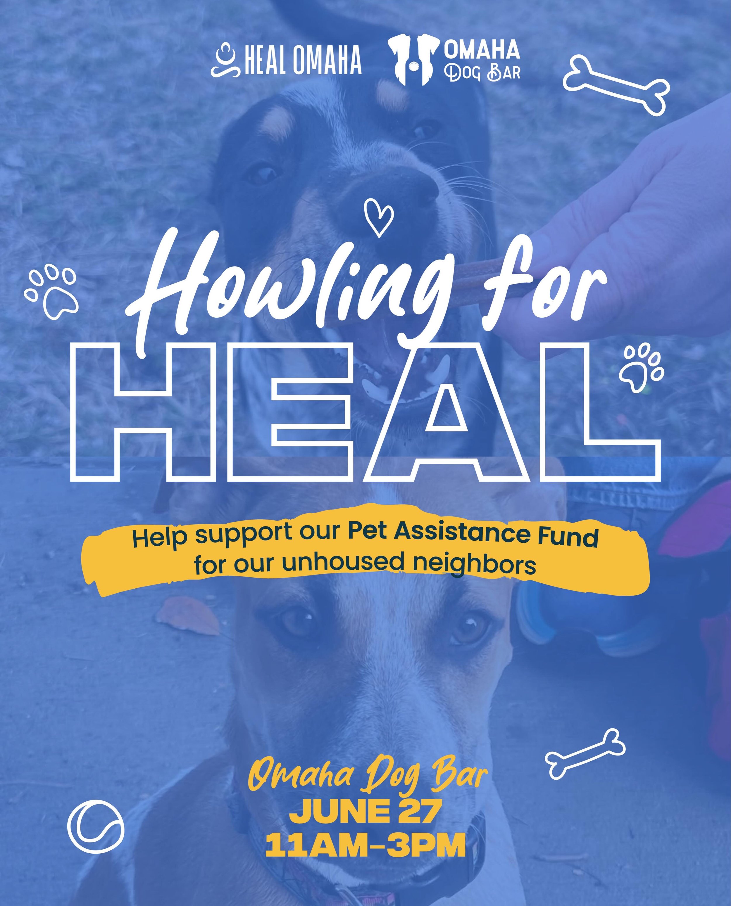 🐾 ONE WEEK UNTIL HOWLING FOR HEAL! 🐾

Grab your pup (or just yourself!) and join us for an afternoon of community, compassion, and tail wags, all in support of HEAL Omaha&rsquo;s Pet Assistance Fund. 💙

📅 Saturday, June 27
⏰ 11AM&ndash;3PM

Every