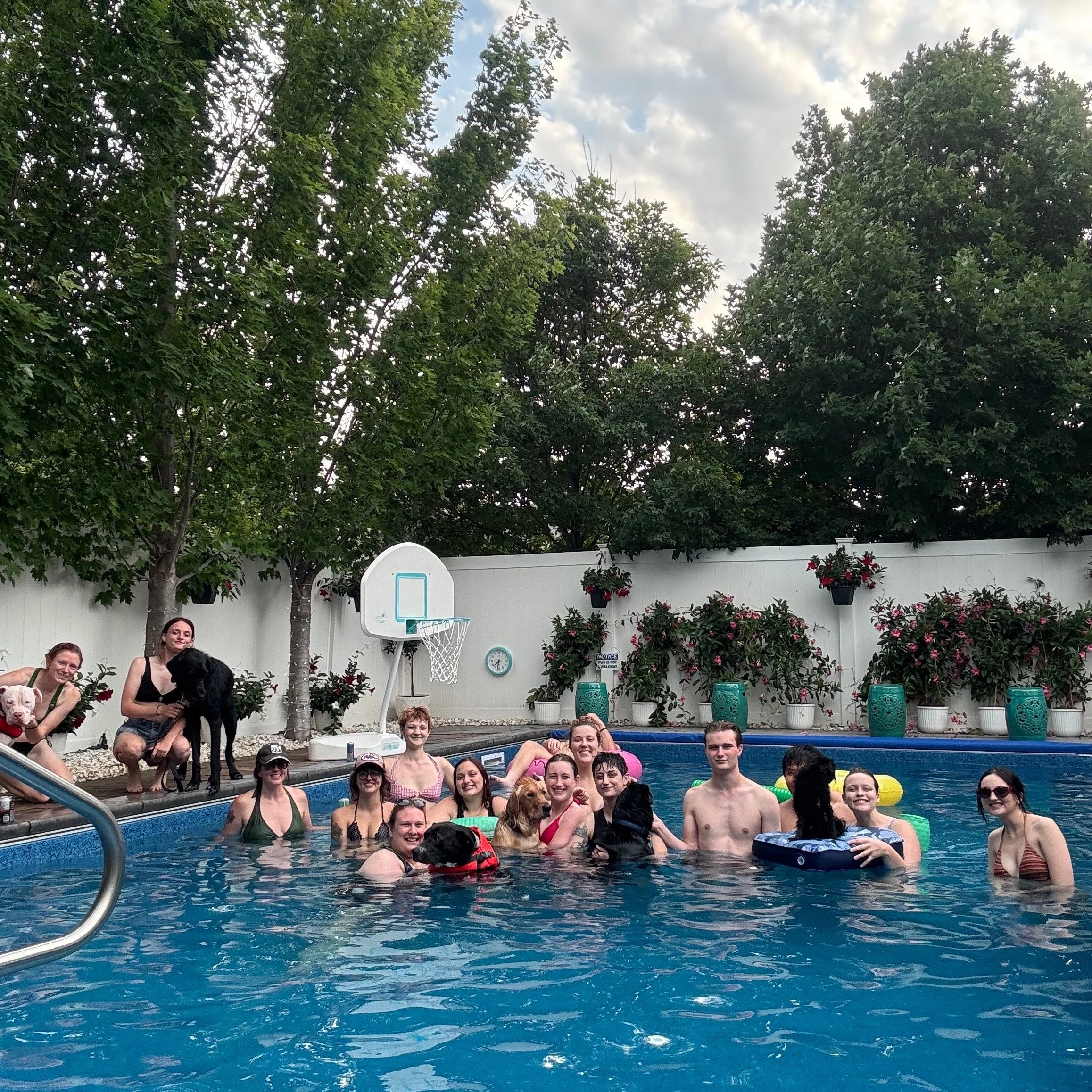 We work hard, so Mondays in the summertime are for playing (since we are closed Monday nights!). ☀️🐶💦

Thanks to one of our awesome regulars, we discovered this hidden gem in Elkhorn&mdash;a private, saltwater, dog-friendly pool&mdash;and now we re