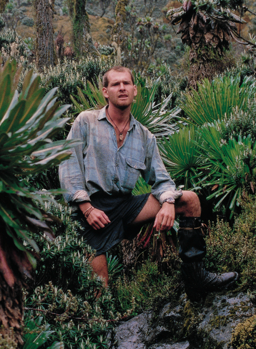 Yes, once upon a time Warren had legs; seen here in Africa's Ruwenzori Mountains circa 1991.