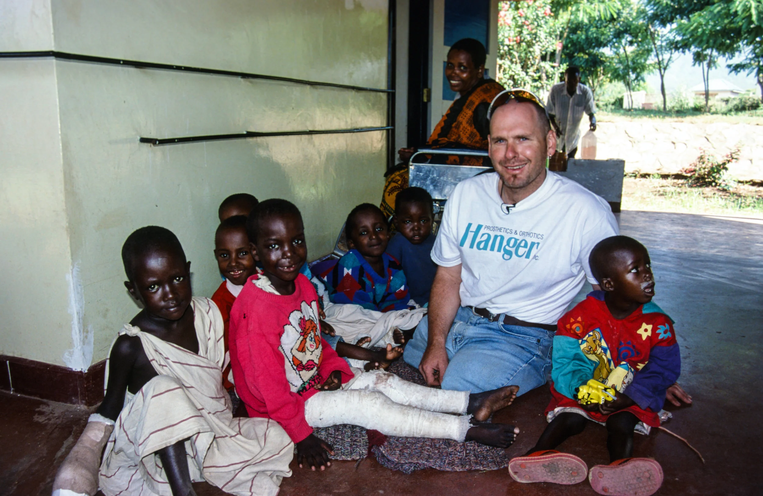 Visiting these kids at the Selian Lutheran Hospital in Arusha was one of the highlights of the Kilimanjaro expedition for Warren.