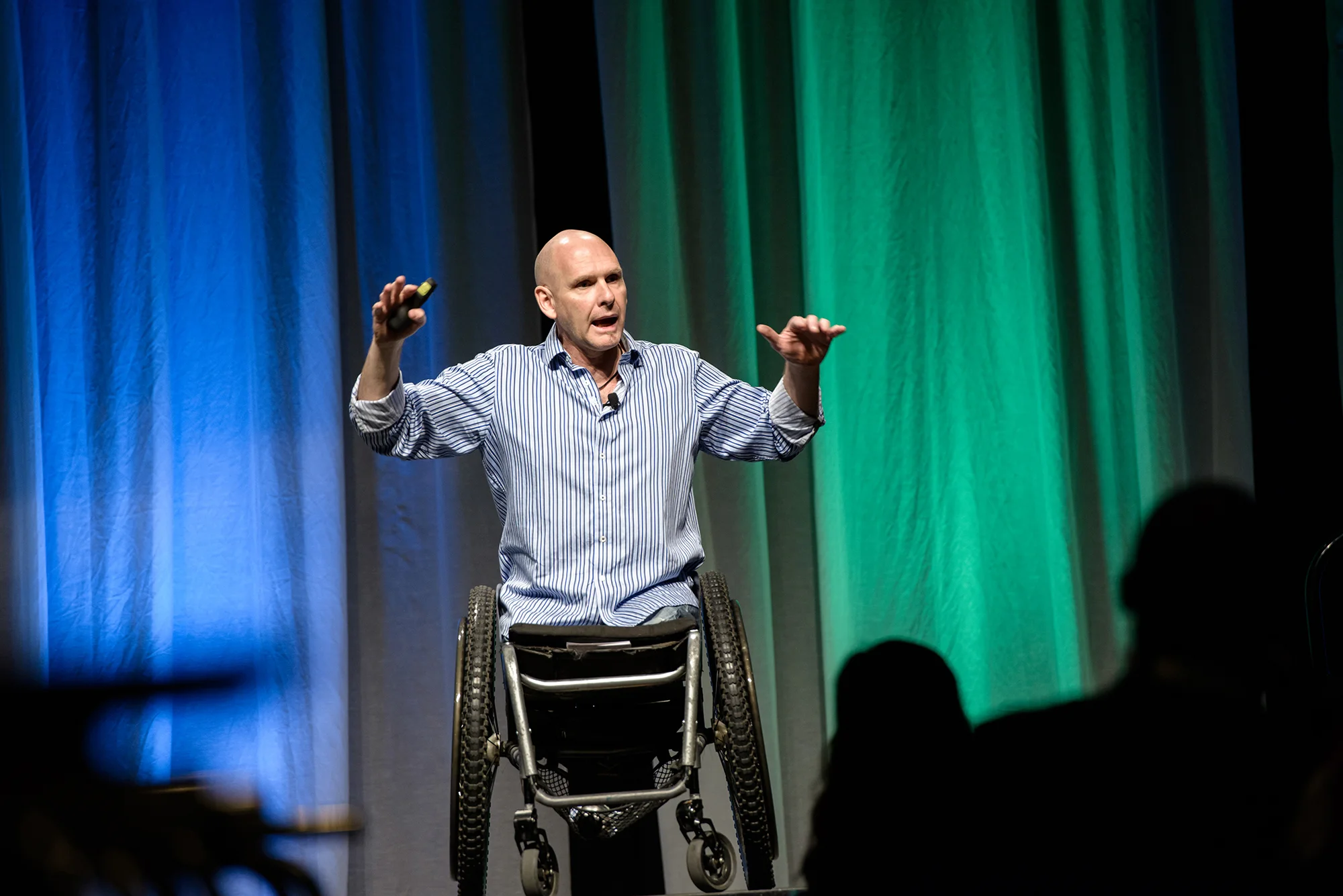 Warren shares his survival story with healthcare audiences to remind them of the difference they make.