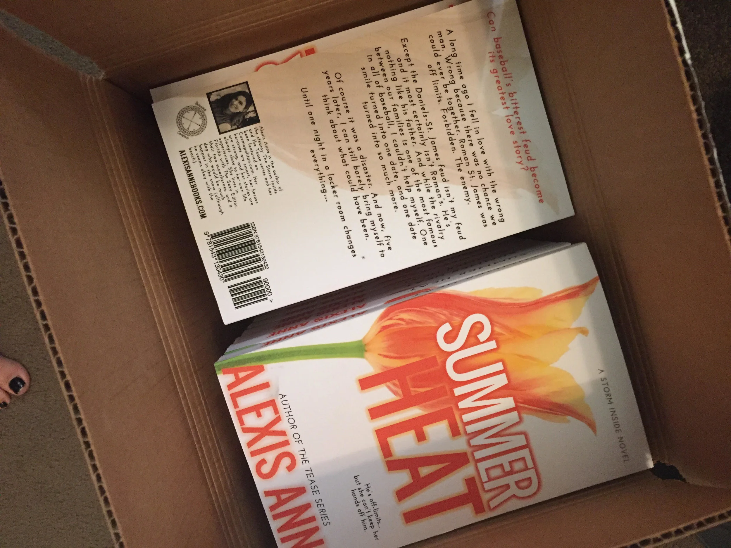 Box of paperbacks